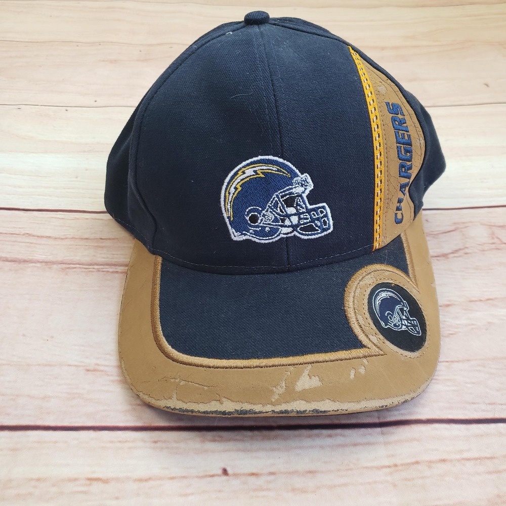 VINTAGE San‎ Diego Chargers Hat Cap Strap Back Mens NFL Football Logo Athletic
